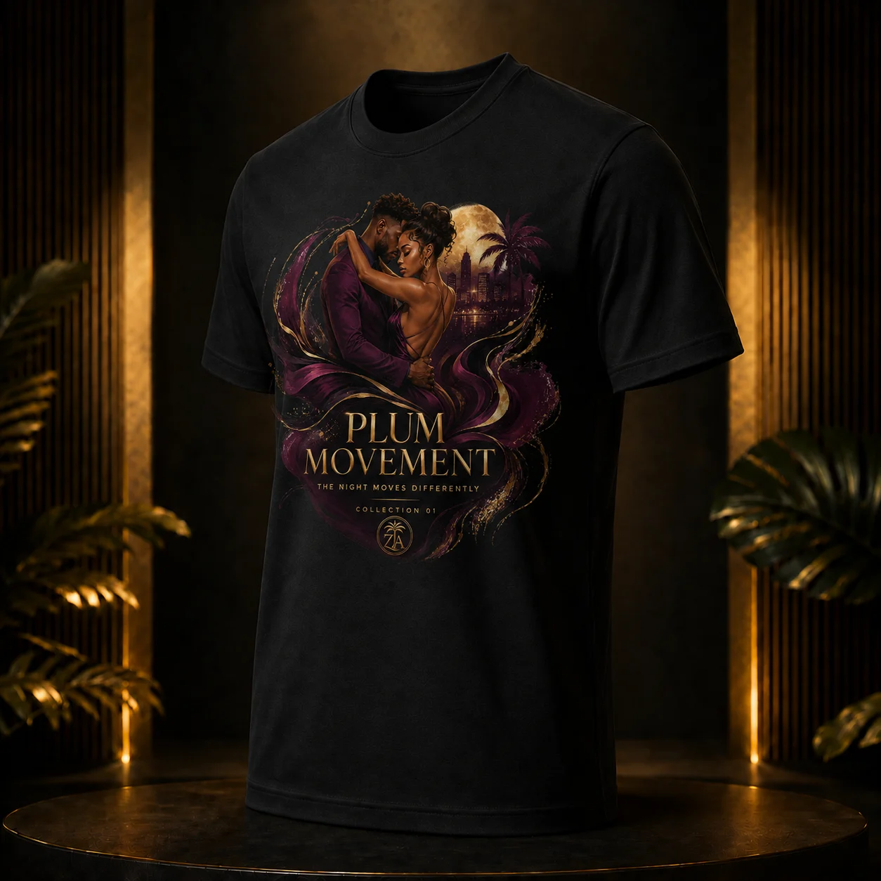 ZoukAfrobeat Plum Movement Tee