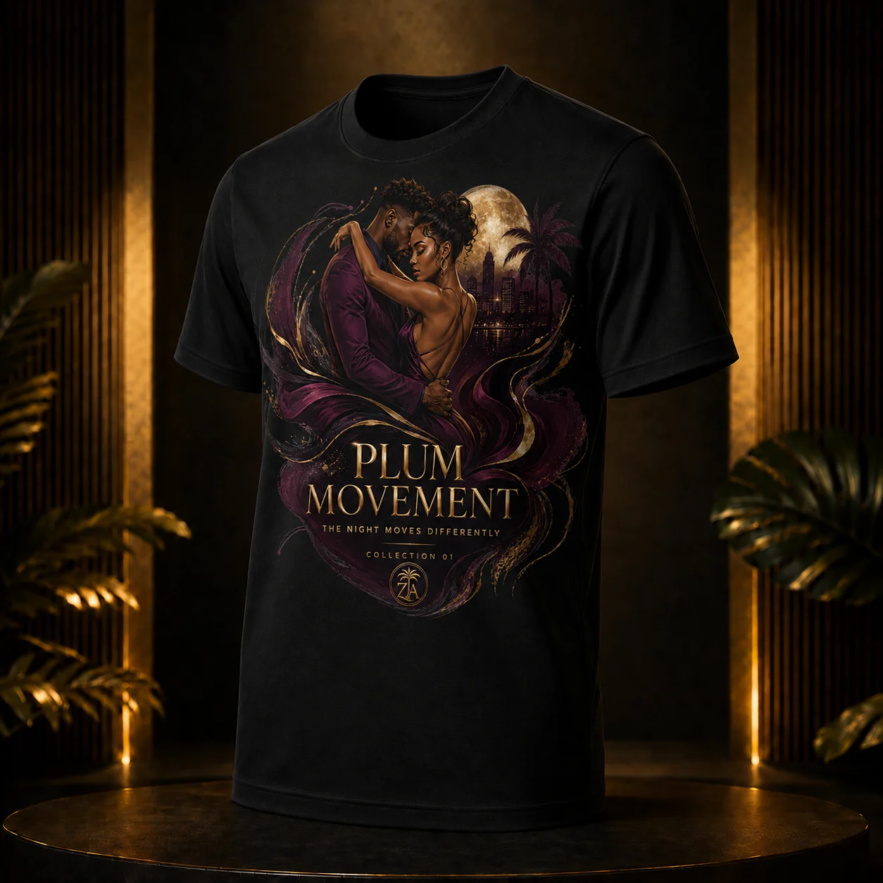 ZoukAfrobeat Plum Movement Tee