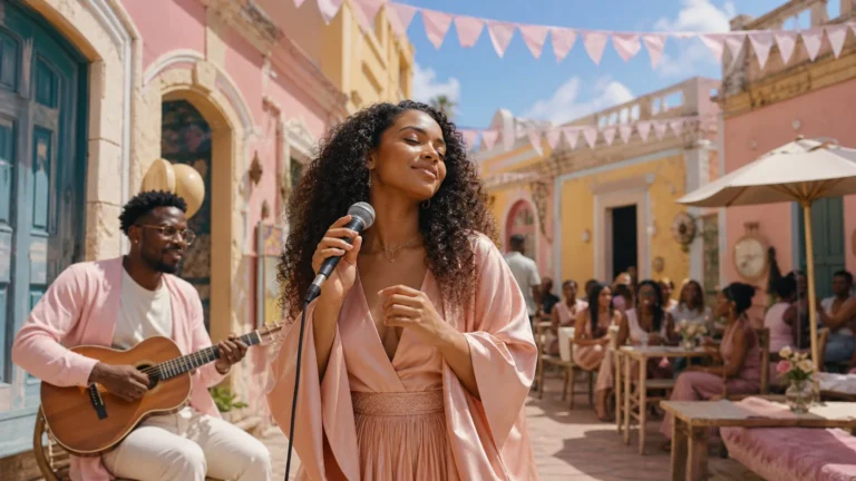 Brightly lit Afro-Caribbean music scene representing Zouk Love 2025 | Quand Chaque Mot Faisait Battre le Cœur 💕: An Emotional Musical Journey