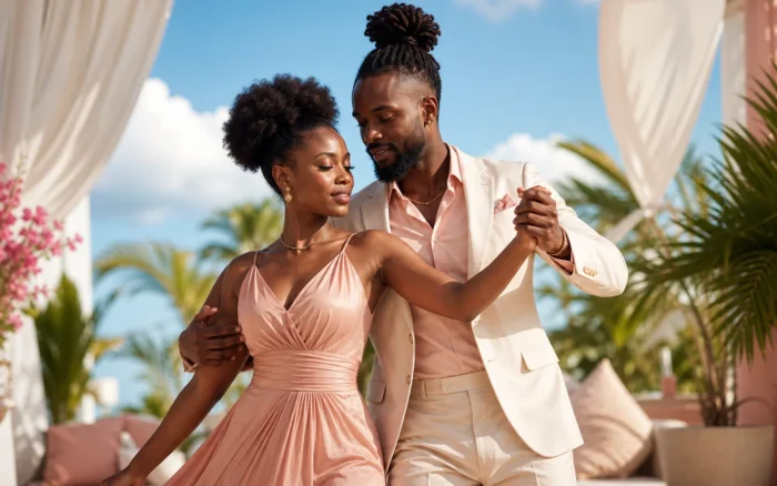 Brightly lit Afro-Caribbean music scene representing Zouk Love Music 2026 💞 Haitian Kompa & Creole Caribbean Love Vibes