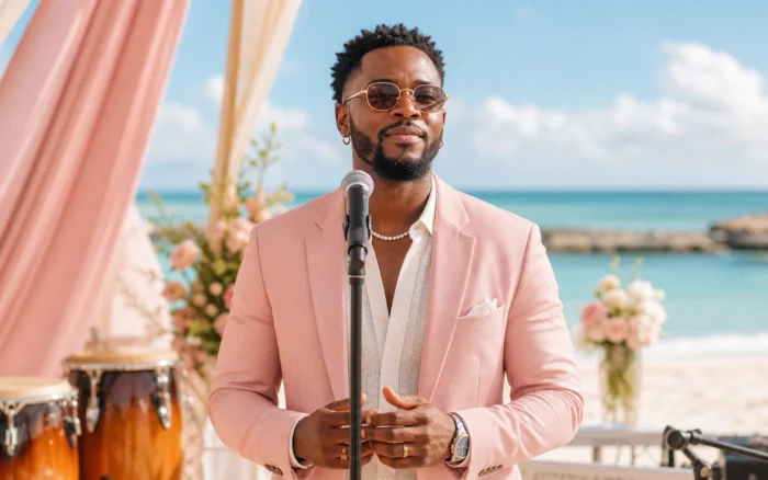 Brightly lit Afro-Caribbean music scene representing Zouk Love Doux Romantic Kompa Songs | Les Chansons Qui Font Battre Le Cœur